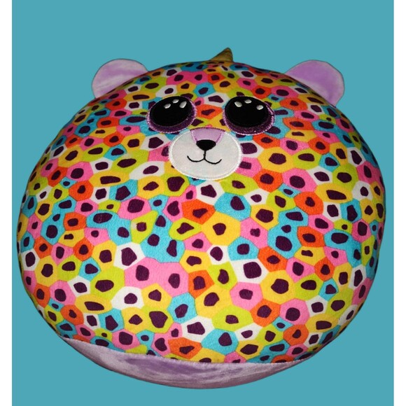TY Giselle Leopard 10" Squishy Beanie Stuffed Animal - Picture 1 of 3